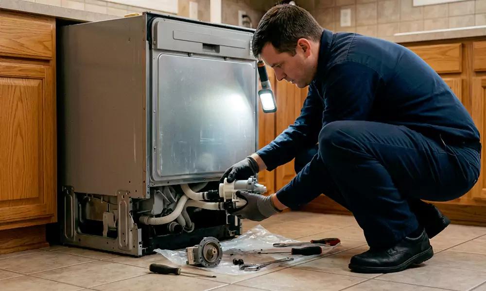 Dishwasher Pump Replacement in Olive Branch, MS