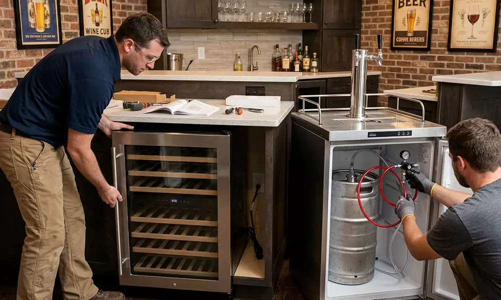 Wine Cooler and Kegerator Installation in Olive Branch, MS